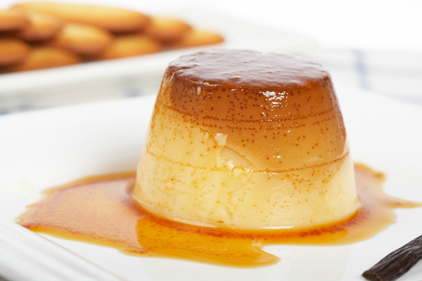 Flan de Chocolate Blanco