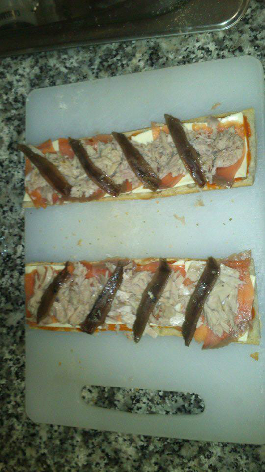 Pan pizza marinera