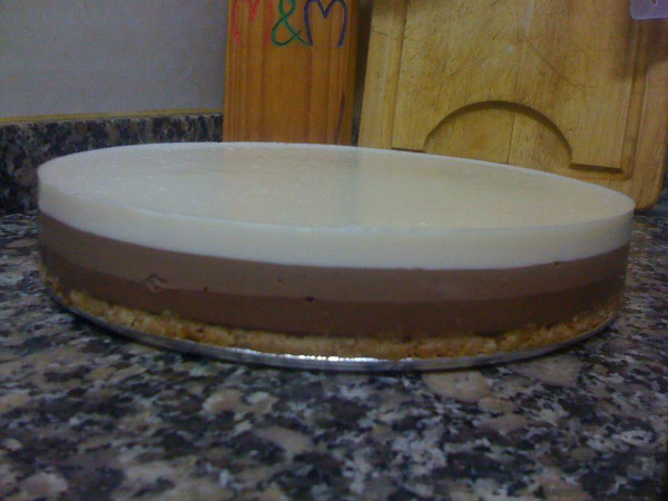 Tarta tres chocolates