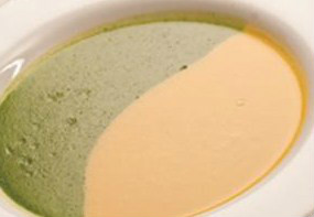 Crema de dos colores