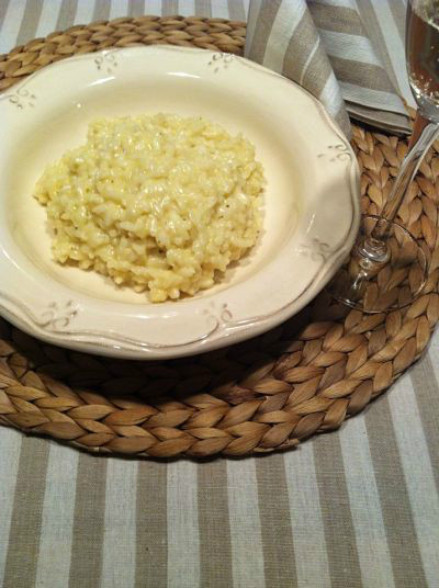 Risotto allo spumante