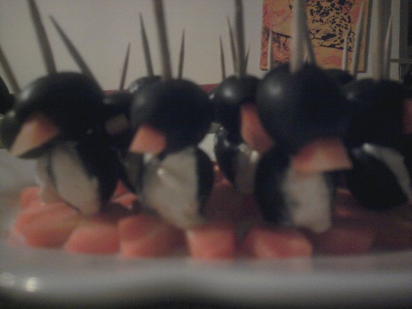 aperitivos de pingüinos