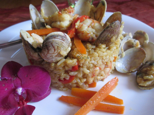 TIMBAL DE ARROZ CON ALMEJAS