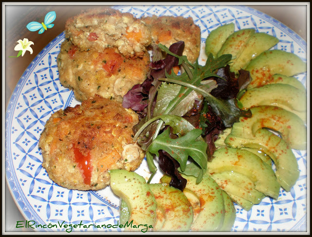 Hamburguesas de avena y tofu