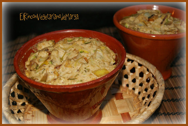 Tarrinas de puerro con tofu ahumado