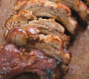 Costillas de cerdo en salsa barbacoa