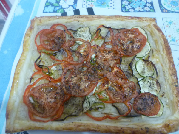 HOJALDRE CON VERDURAS