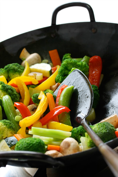 Verduras al wok