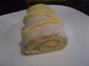 BRAZO DE GITANO CON PAN DE MOLDE  RELLENO DE CREMA