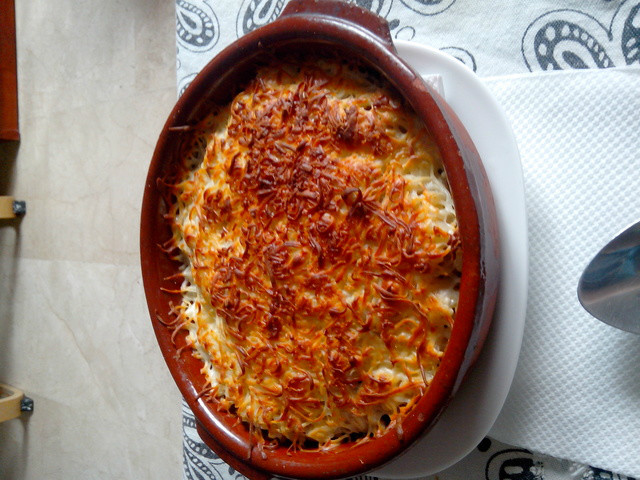 Risotto al champiñon gratinado