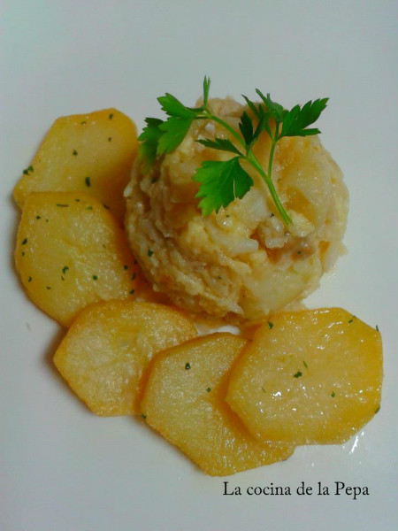 Bacalao con huevo y patatas