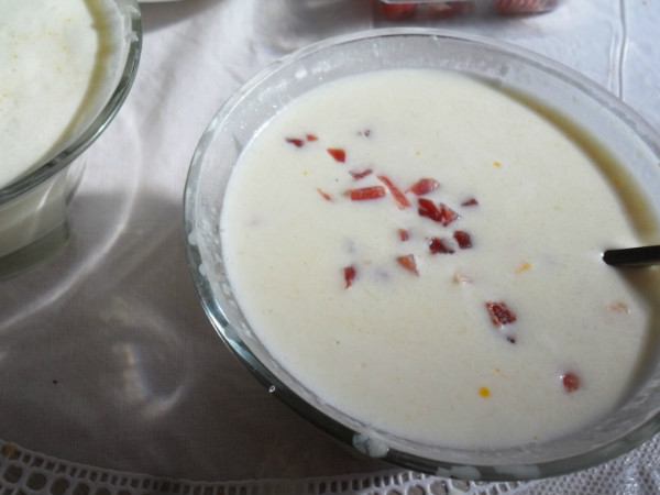 crema fria de pepino y calabacín