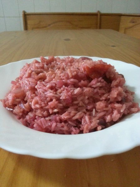 Arroz rosado