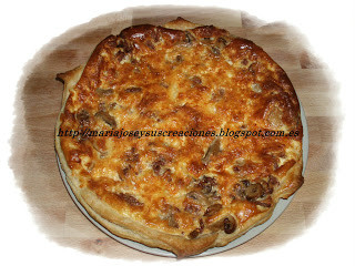 QUICHE DE CARNE Y CHAMPIÑONES