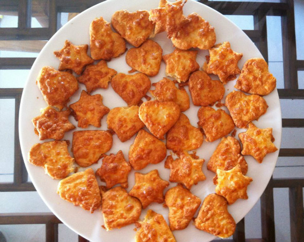 Galletas de queso curado y orégano