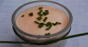 Panna cotta de salmón ahumado