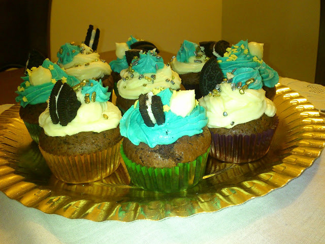 Cupcakes de vainilla con Oreo