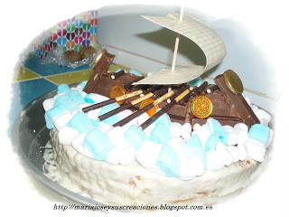 TARTA DE BARCO VIKINGO