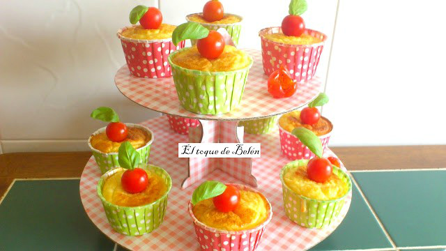 CUP CAKES SALADOS DE TORTILLA DE PATATAS