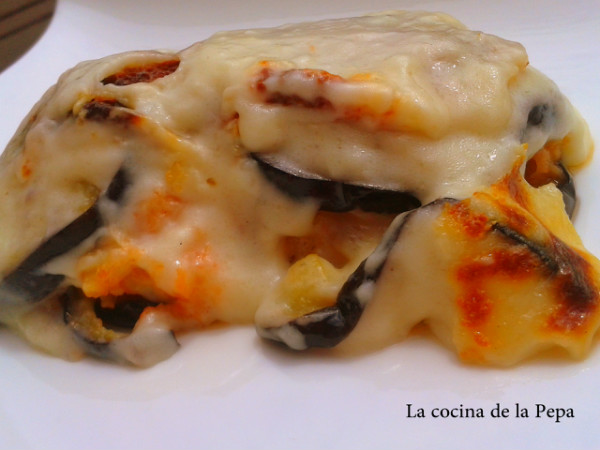 Pastel de berenjenas y bacalao