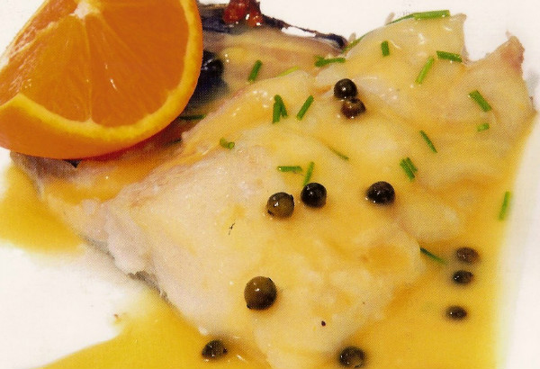 Bacalao con salsa de naranja