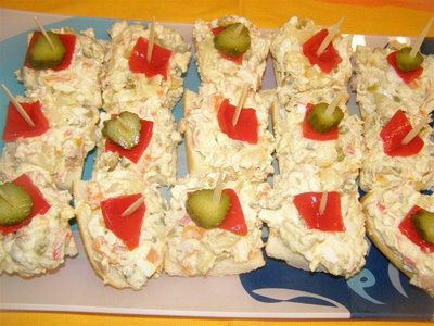 pinchos de ensaladilla