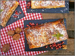 Pastel rápido de Hojaldre con Membrillo, Queso y Nueces de California