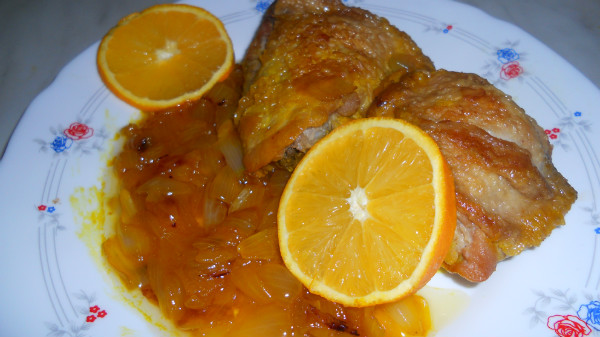 pollo ala naranja