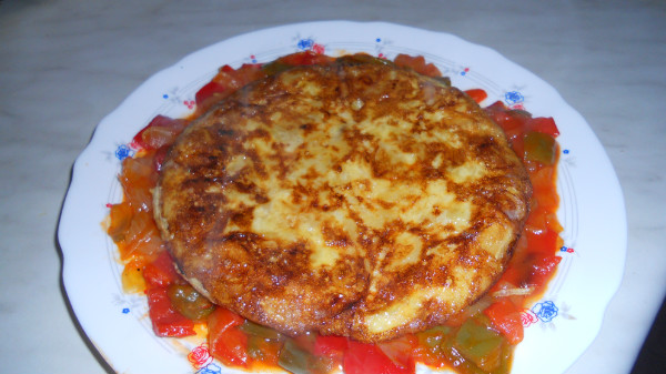 tortilla de cebollas