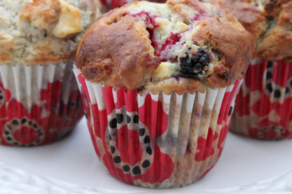 Muffins rojiblancos