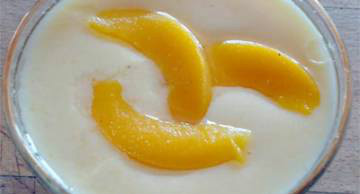 yogur griego con melocoton