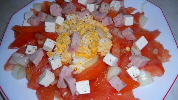 ensalada templada de tomate