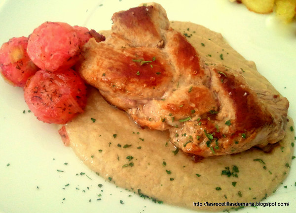 Trenzado de solomillo en salsa de champiñones