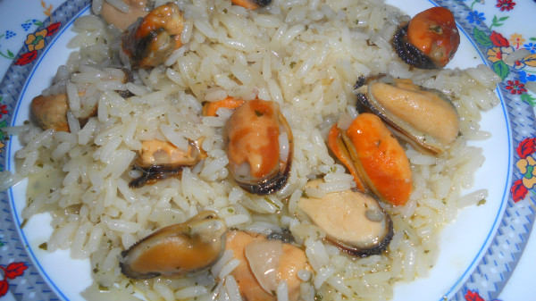 arroz con mejillones