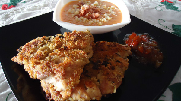 DELICIAS DE POLLO CON SALMOREJO