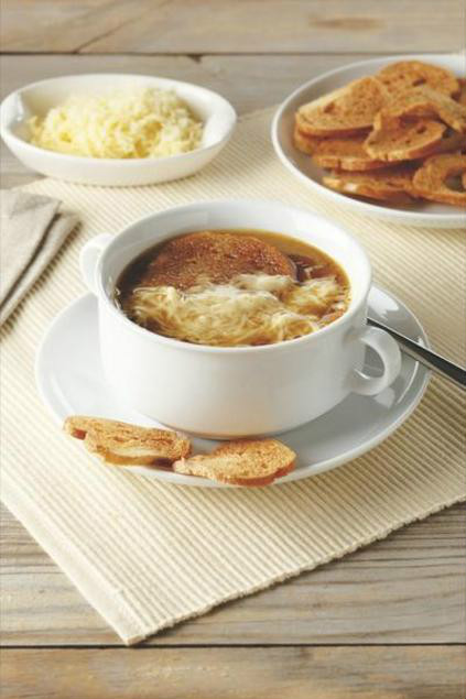 Sopa de cebolla con tostaditas