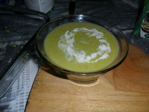 crema de guisantes