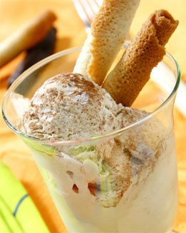 Helado de tiramisú