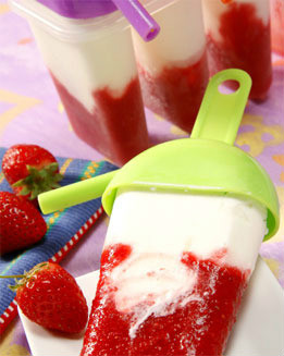 Heladitos de fresas