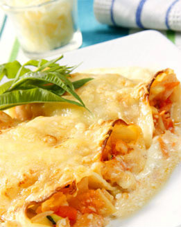 Canelones de tofu y vegetales