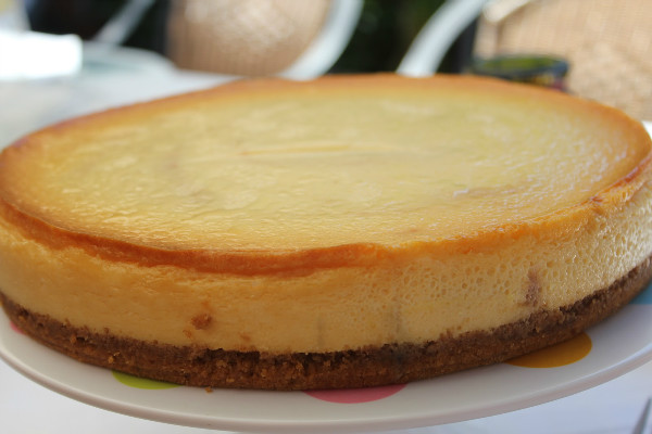 Cheesecake de chocolate blanco