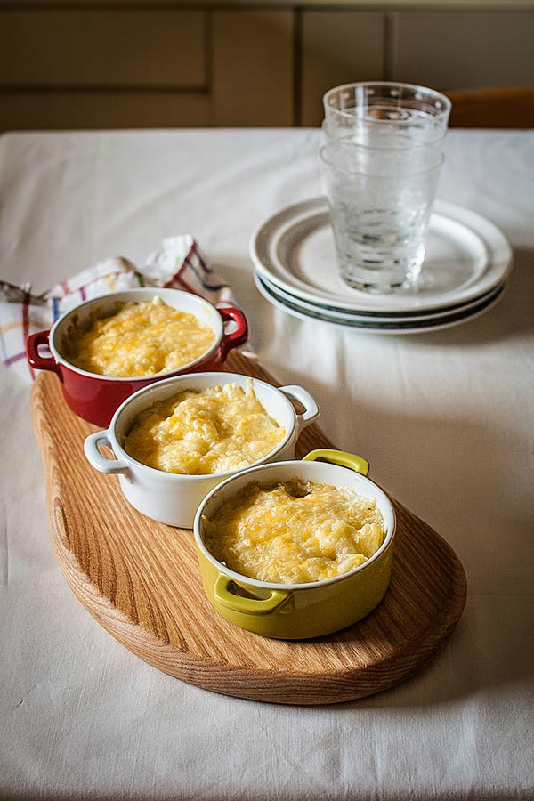 Gratinado de patata y lacón