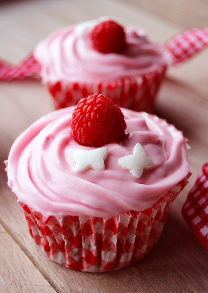 Cupcakes de frambuesa