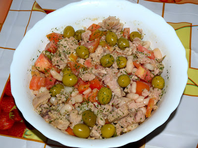 ensalada de alubias