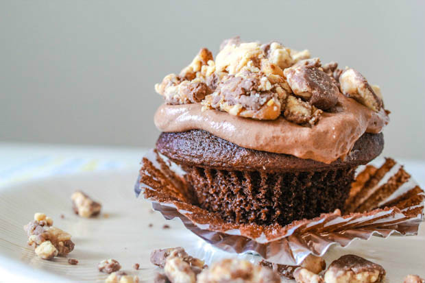 Cupcakes de Snickers