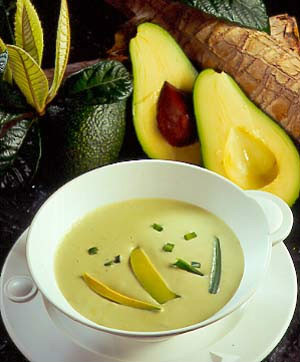 Gazpacho de aguacate con hortalizas