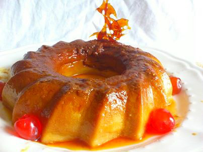 FLAN DE GALLETAS AL MICROONDAS