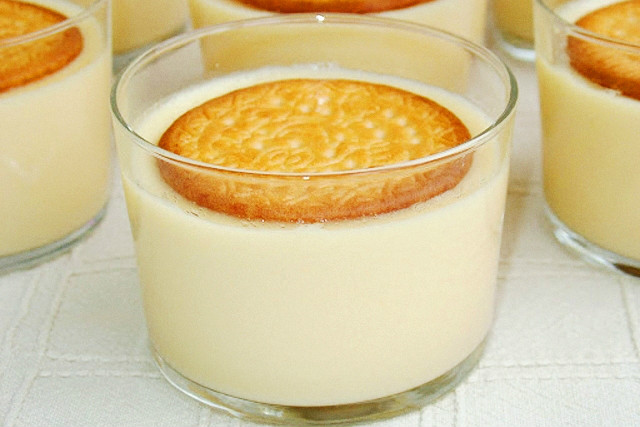 Natillas de chocolate blanco