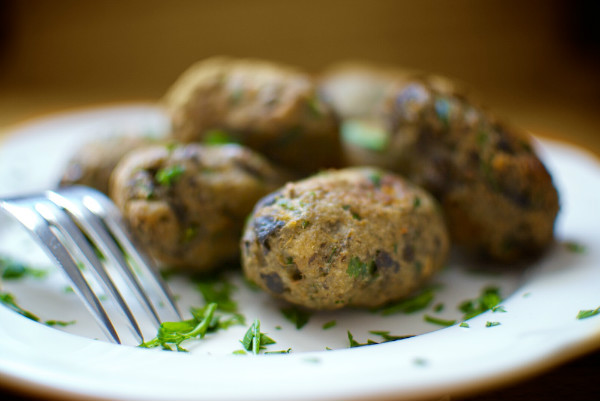 Croquetas de berenjena y Emmental