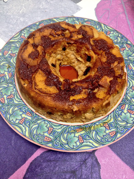 Apple puddin: Con nueces y chocolate